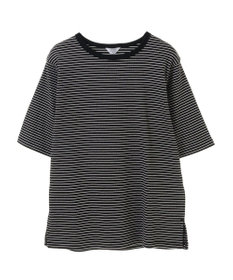 AMERICAN HOLIC 抗菌防臭リブ5分袖カットプルオーバー