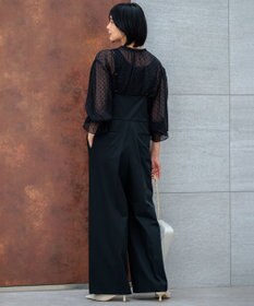 23区 【洗える】クレープドットフロッキー ブラウス