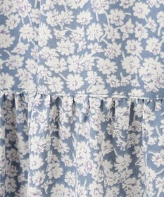 Feroux 【洗える】フラワープリントドロスト ワンピース