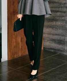 自由区 【カタログ掲載・セットアップ対応】トリアセダブルクロステーパード パンツ ブラック