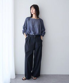 YECCA VECCA ホイップスリーブブラウス