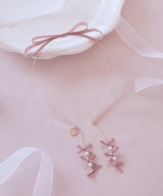 Maison de FLEUR ピンクマニアグログランリボンカチューシャ