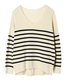 AMERICAN HOLIC Ｖネック片畦ニットプルオーバー