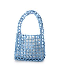 UNBILLION カシュカシュ cachecache / カラフルウッドビーズワンハンドル手提げ