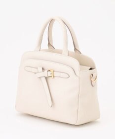 ANY SIS 【2WAY】ベルトバックルラウンドミディトート バッグ