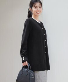 Tiaclasse 【洗える】きらボタンロングカーディガン