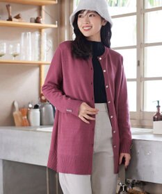 Tiaclasse 【洗える】きらボタンロングカーディガン