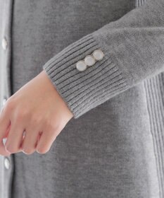 Tiaclasse 【洗える】きらボタンロングカーディガン