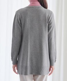 Tiaclasse 【洗える】きらボタンロングカーディガン