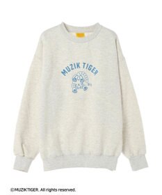 Green Parks ムジークタイガー／裏起毛プリントプルオーバー
