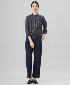 J.PRESS LADIES S 【洗える】BASIC STRETCH DENIM ボーイフィット パンツ
