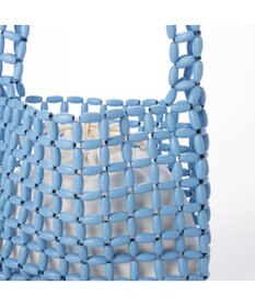 UNBILLION カシュカシュ cachecache / カラフルウッドビーズワンハンドル手提げ
