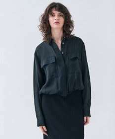 BEIGE， 【洗える・Precious 6月号掲載】PAULINE / ビックポケットドロストリネンブラウス