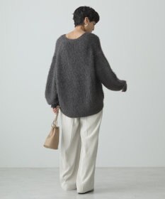 AMERICAN HOLIC Ｖネックシャギーニットカーディガン