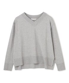UNFILO マイビューティニット Vネック グレー