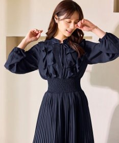 Feroux ウエストシャーリングラッフル ワンピース