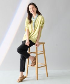 ANY 【接触冷感/UVケア/シワになりにくい】ドルマンスリーブ Tブラウス