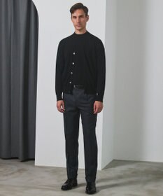 GOTAIRIKU 体温調整に【洗える/チクチクしにくい/ピリングしにくい】イタリア糸 ハイゲージ カーディガン_WOOL100%