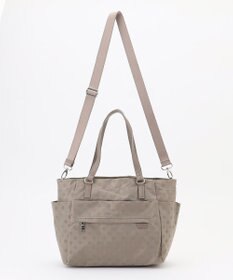 Y'SACCS ドットジャガードポーチ付きトートバッグ