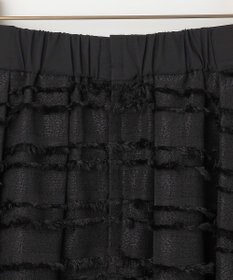 組曲 【WEB限定】ボーダーカットジャカード フレアスカート