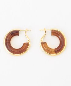 ANY 【WEB限定】マーブルリングピアス（両耳用）