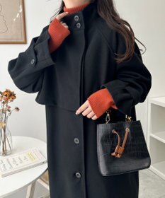 WEGO スタンドカラーロングコート