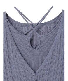 earth music&ecology ＳＥＴ２点ショートカーディガン＋レイヤードタンク