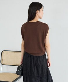 CRAFT STANDARD BOUTIQUE 【2点SET】ストール付きノースリーブニットプルオーバー