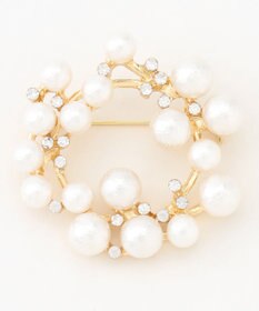 ANY サークルパールブローチ