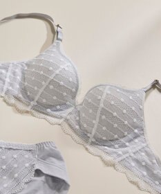 une nana cool 【リニューアル】 しなやかにフィット ポルカドットモールド 3/4カップブラ