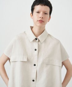 ATON LINEN WEATHER | オフスリーブ CPOジャケット