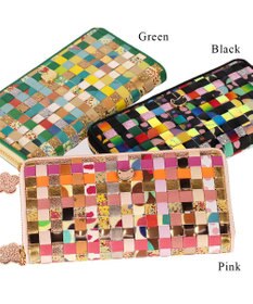 tsumori chisato CARRY エポネコメッシュ ラウンドファスナー長財布