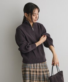 CRAFT STANDARD BOUTIQUE ミニモールハーフジップニットプルオーバー