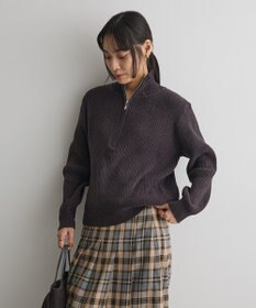 CRAFT STANDARD BOUTIQUE ミニモールハーフジップニットプルオーバー