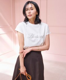 UNFILO 【新色追加】BEAUTY FORM-Tコットン ロゴフレンチT