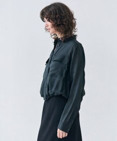 BEIGE， 【洗える・Precious 6月号掲載】PAULINE / ビックポケットドロストリネンブラウス