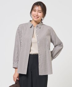 J.PRESS LADIES S 【WEB限定カラーあり】コンパクトエステネージュ シャーリング ブラウス