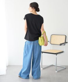earth music&ecology 【遮熱・接触冷感・UVカット】フレンチスリーブTシャツ