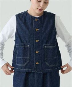 caqu デニムワークベスト