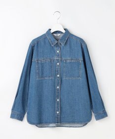 J.PRESS LADIES コットンリネン 7oz デニム シャツ