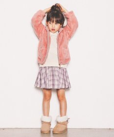 ANY KIDS チェック柄/アニマル柄スカパン