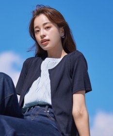 Tiaclasse L 【新色追加・洗える・UVケア・接触冷感】サマーニット半袖カーディガン