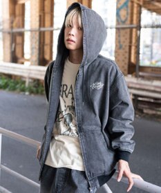 WEGO 【ユニセックス着用ITEM/MLサイズ展開】ワーカーズフードブルゾン