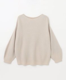 ANY 【洗濯機可】パフスリーブガーターニット