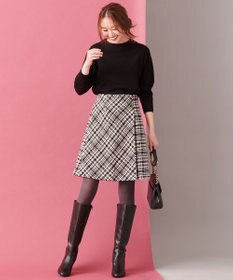 ANY SIS 【洗える】サイドケーブルカラー ニット