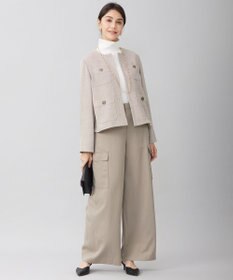 自由区 【洗える】ライトカラミノーカラー ジャケット