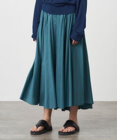 MICRO COTTON SATIN | ギャザースカート / ATON | ファッション通販