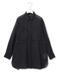 ICB L 【洗える】 PlaXシアーオーガンジー シャツ