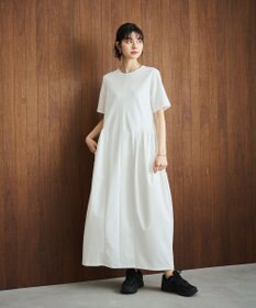 #Newans 【洗える】コクーンシルエットロングワンピース