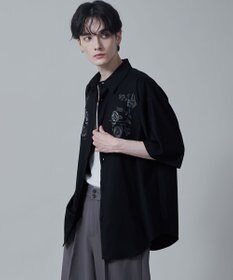 WEGO TRフラワーモチーフシャツ（S）